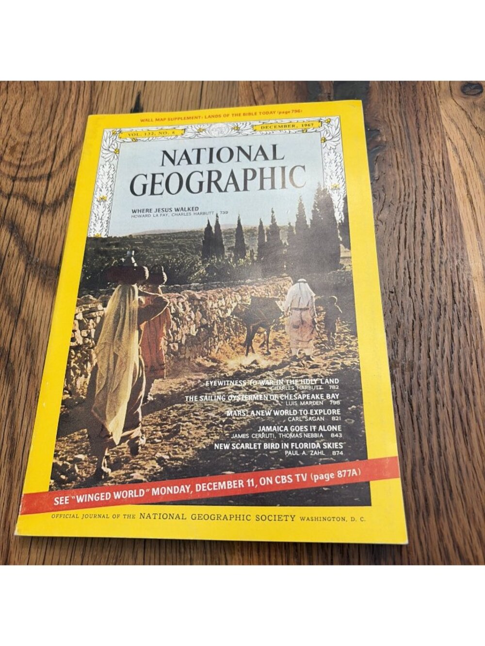 National Geographic VTG Dec 1967 Where Jesus Walked
